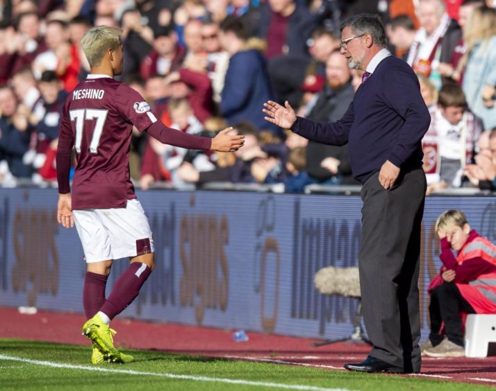 Craig Levein on the Tynecastle touchline as Hearts manager. 