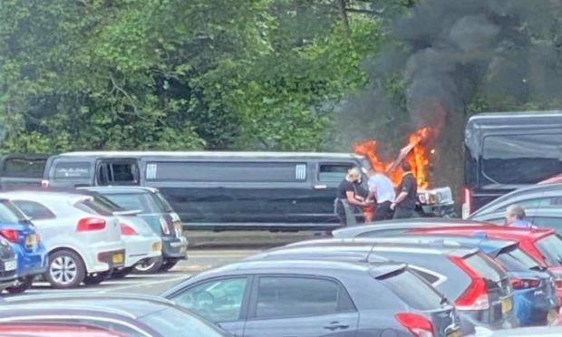 Limo fire Dunfermline