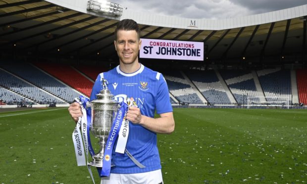 Melamed with the Scottish Cup