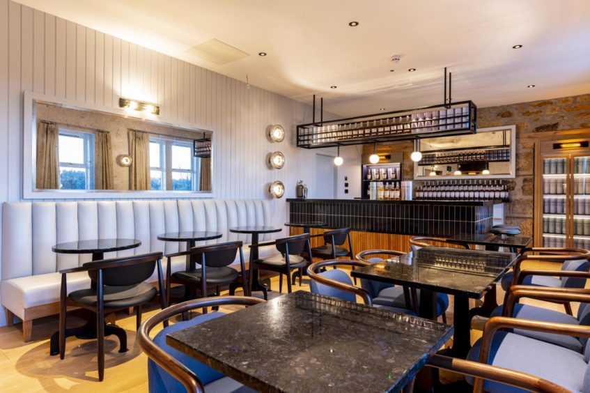 The bar and tasting area in the new visitor centre.