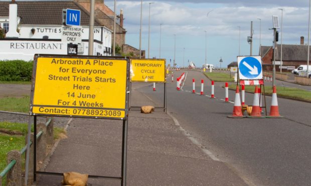 A month-long trial run of A Place for Everyone ran in Arbroath in 2021. Image: Paul Reid