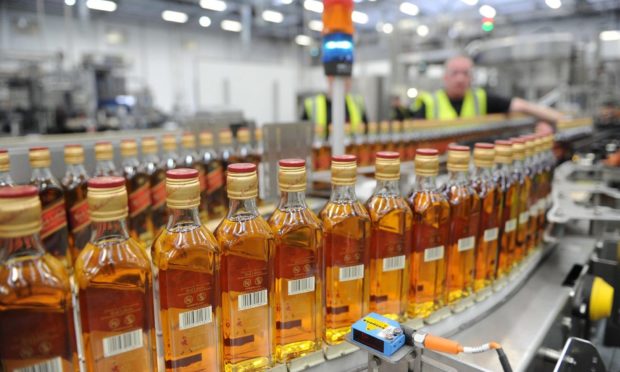 Diageo's Leven bottling facility.