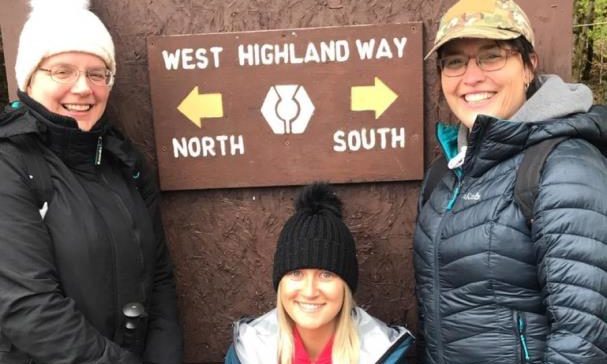 Shona Hutchcox, Eilidh Thomson, and Claire Mackay of Balhousie Pitlochry.