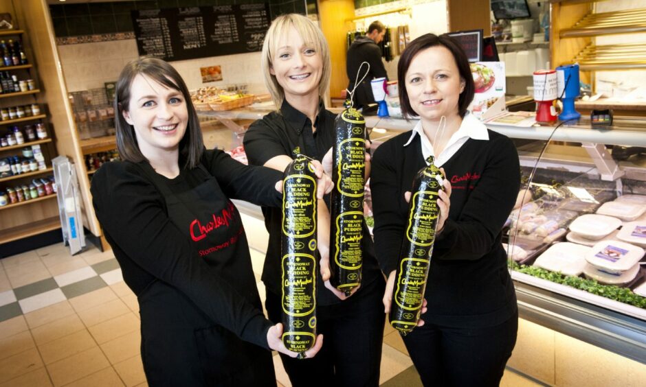 From left: Ria Macdonald, Shona Macleod, Rona Macdonald, all third generation directors in the family business (granddaughters of the original Charles Macleod who established the business).