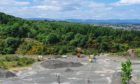 Emergency services at the scene of the incident at Friarton Quarry.