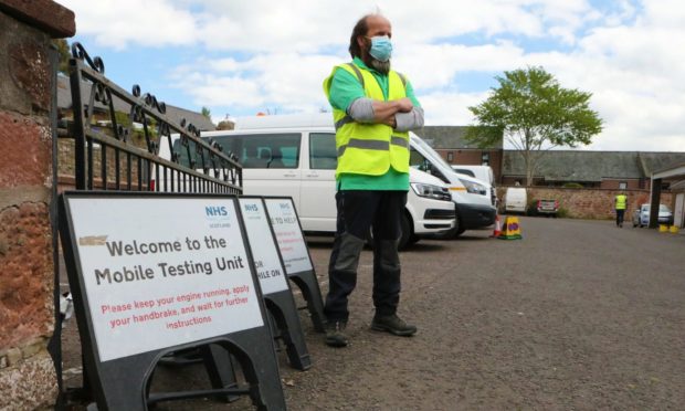 The testing site in Kirriemuir.