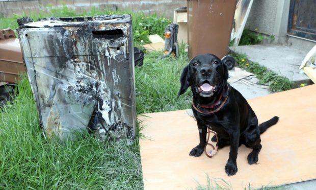 tumble-dryer house fire Dundee