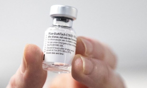 Pfizer vaccination clinics have been reduced significantly in Tayside