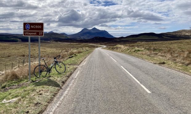 The open, and unusually empty, road.