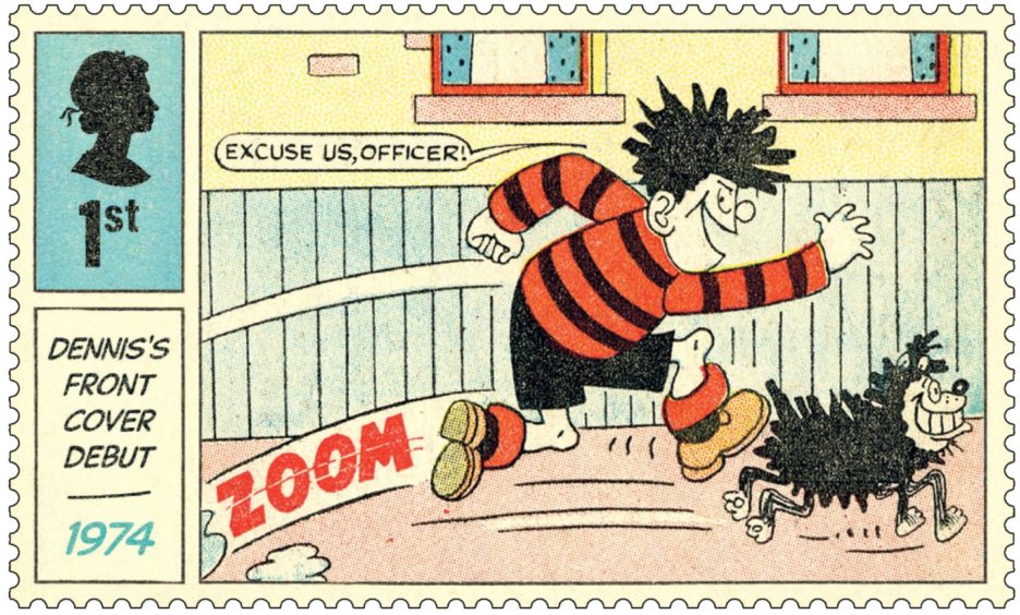One of the Beano stamps.