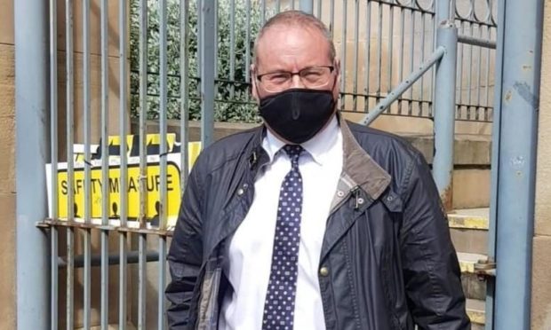 Jeff Stewart outside Dundee Sheriff Court