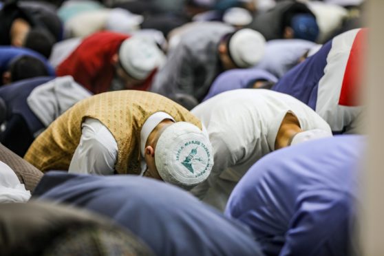 Eid prayers at Dundee Islamic Society.