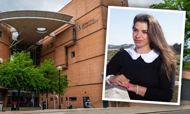 Lisa Keogh is suing Abertay University