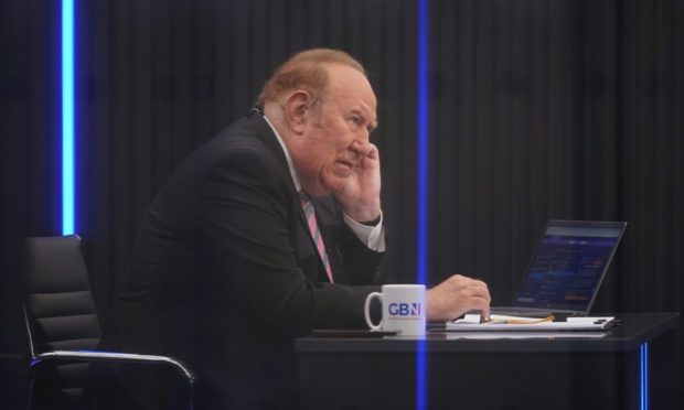 Andrew Neil on GB News. Photo: Yui Mok/PA Wire