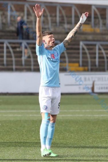 Matthew Aitken is a key player for Forfar in their League Two title fight