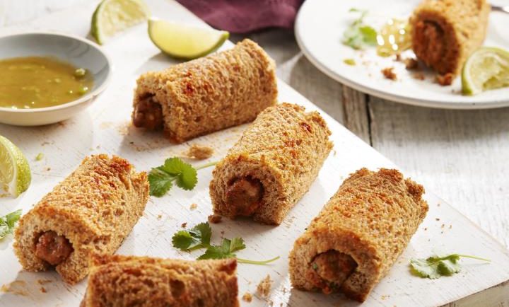To go with story by Brian Stormont. Summer Sizzlers recipe Picture shows; Mexican sausage rolls. Allinsons. Supplied by Allinson's Date; Unknown