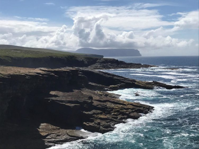 Orkney mainland west coast looking south to Hoy