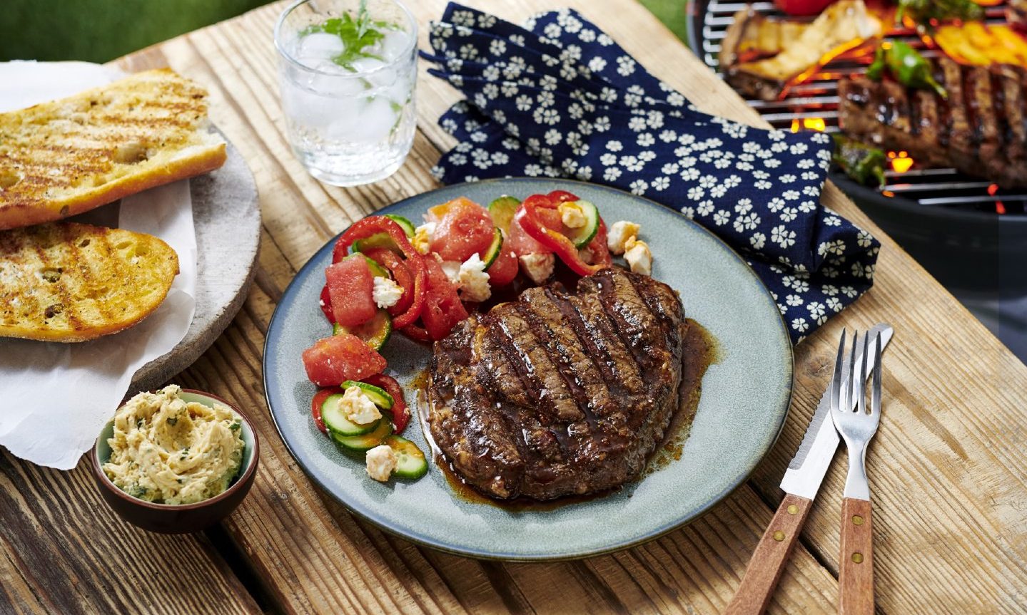Barbecue ribeye steak Cook up this summer sizzler with salad