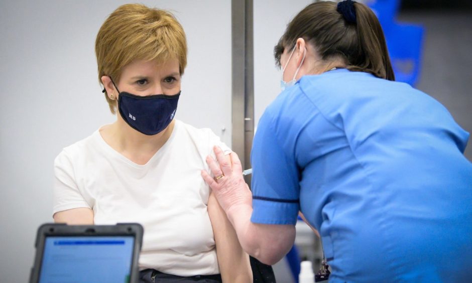 Nicola Sturgeon gets her second Covid vaccine