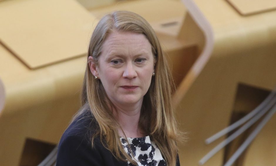 Dunfermline MSP Shirley-Anne Somerville in the Scottish Parliament chamber.