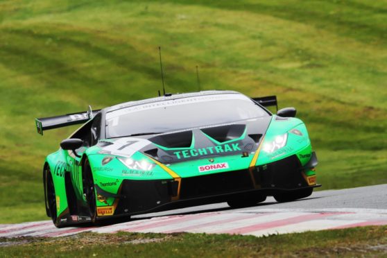 The Barwell Motorsport-prepared Lamborghini Huracan GT3 Evo.