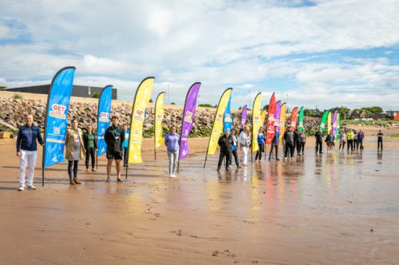 Organisations gathered at Carnoustie to promote the summer scheme.