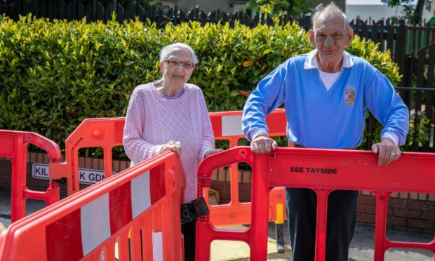 Bob and Valerie Heath are complaining that SSE have left their path unfinished and dangerous.