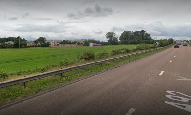 The A92 near Monifieth. Image: Google Maps.