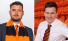 Dundee United boss Tam Courts and academy director Andy Goldie.