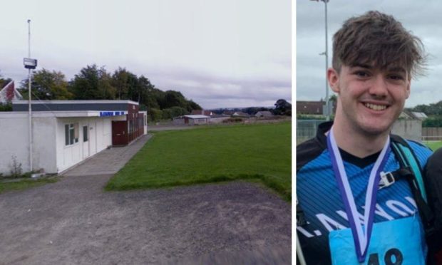 Hamish Bell collapsed at Blairgowrie Rugby Club after suffering a cardiac arrest.