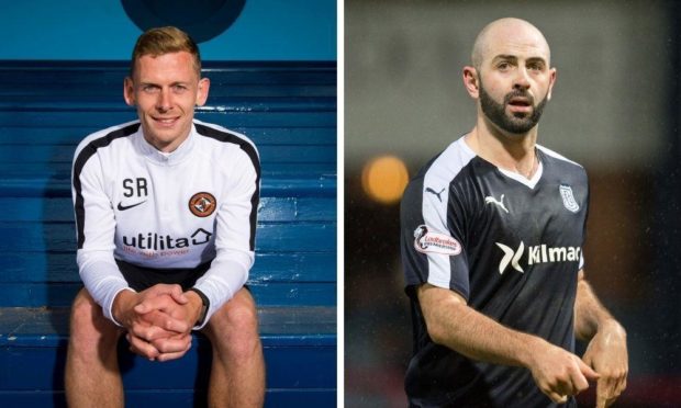 Scott Robertson (left) and Gary Harkins have joined Forfar's backroom team.