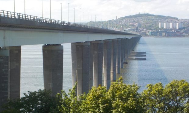 The Tay Road Bridge.