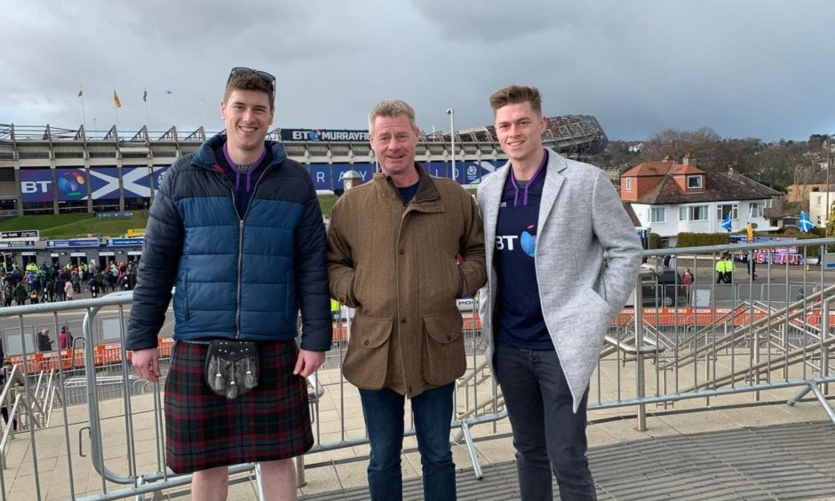 From left: Martyn, Karl and Darren Falconer.