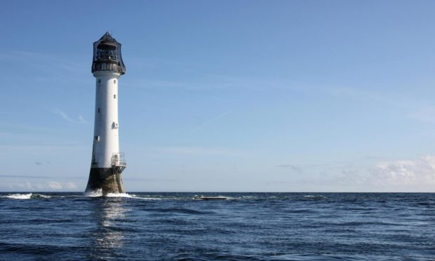 The Bell Rock Lighthouse is on display in Rab's bathroom.