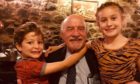 Andrew Duncan is pictured with his grandchildren Murdo and Effy.