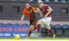 Dundee United winger Logan Chalmers in action against Arbroath recently.