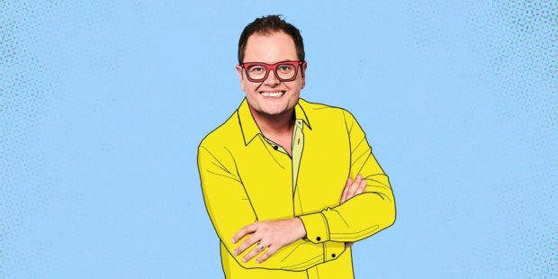 Alan Carr is coming to Dundee's Caird Hall as part of his Regional Trinket tour.