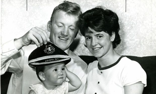 Jimmy and Pat Gabriel with daughter Karen in 1963.