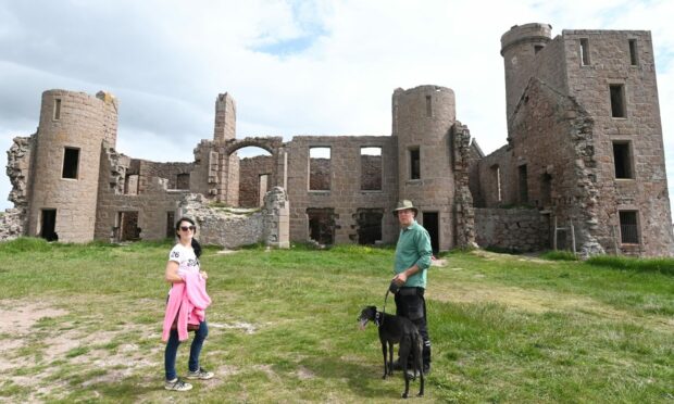 Gayle joins Formartine ranger David and his dog Millie for a historic walk around Slains Castle.