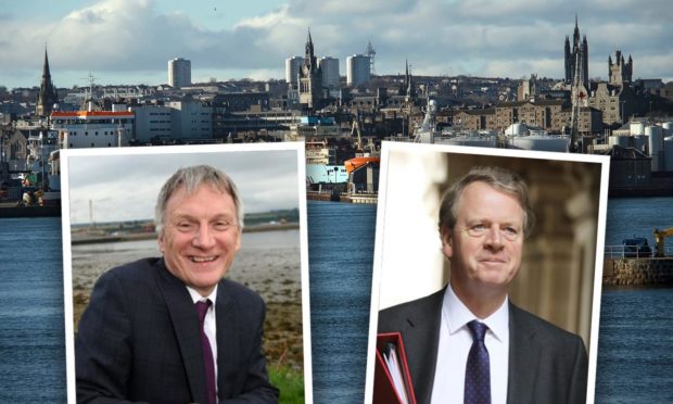 Scottish Government trade minister Ivan McKee, left, and UK Government Scottish Secretary Alister Jack.