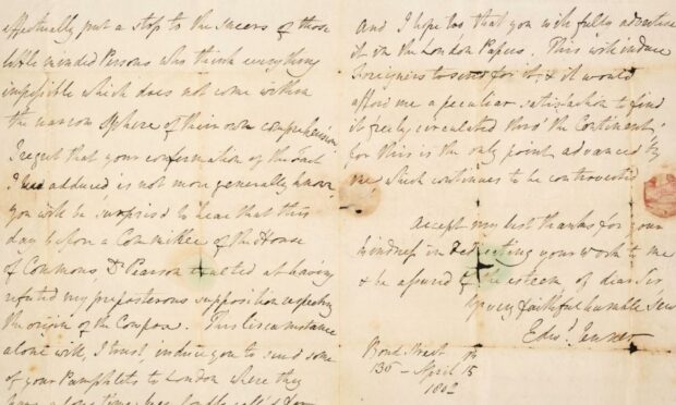 Edward Jenner letter, £7000 (Dominic Winter).