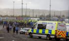 Fans gathered at McDiarmid Park to celebrate St Johnstone's Scottish Cup win.