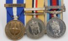 Medals awarded to Black Watch soldier Corrie Garrow