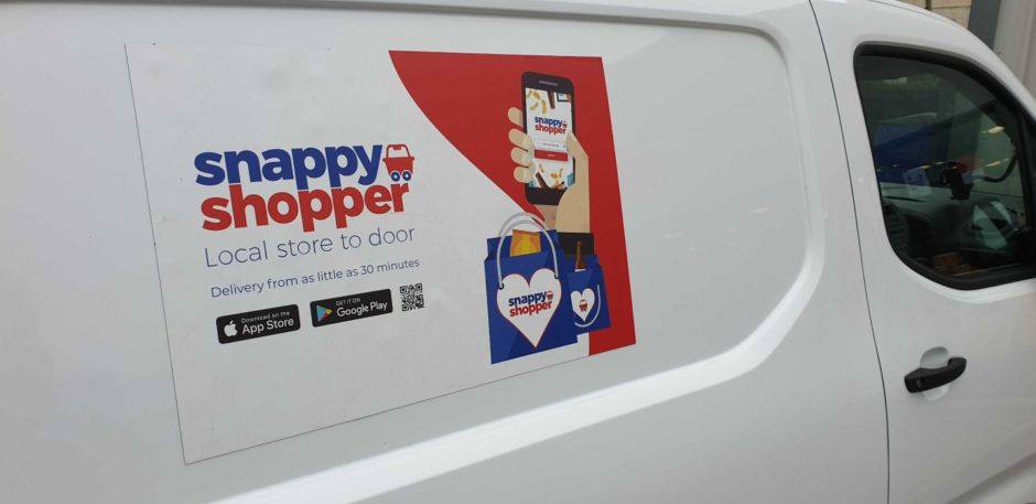 Snappy Shopper van with company logo