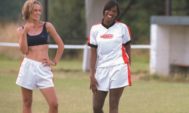 A scene from the film, Bend It Like Beckham.