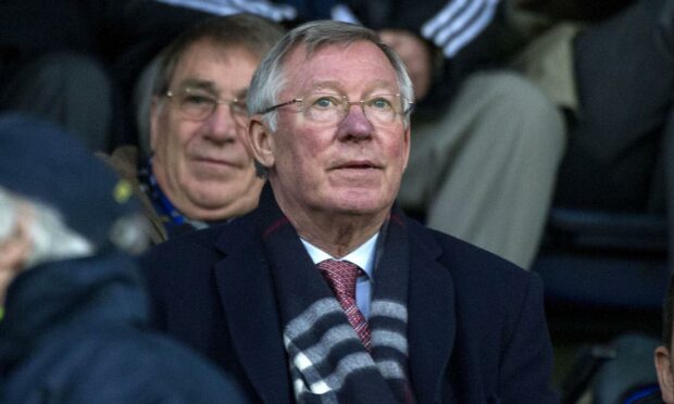 Sir Alex Ferguson back at McDiarmid Park in 2021.