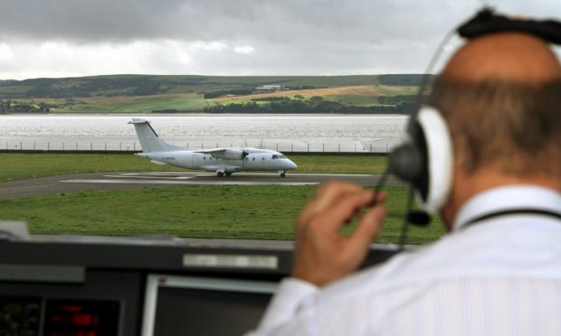 Dundee airport traffic control.