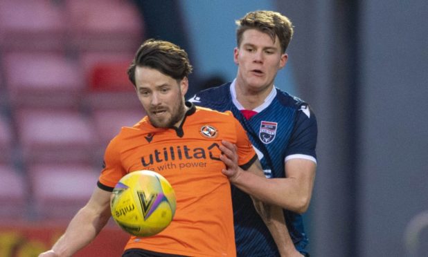 Marc McNulty (left) is close to re-joining Dundee United.