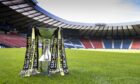 The Premier Sports Cup, pictured at Hampden Park, is about to be fought for once again. Image: SNS