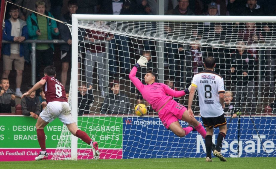 Michael McKenna scored twice against Partick earlier in the season at Gayfield.